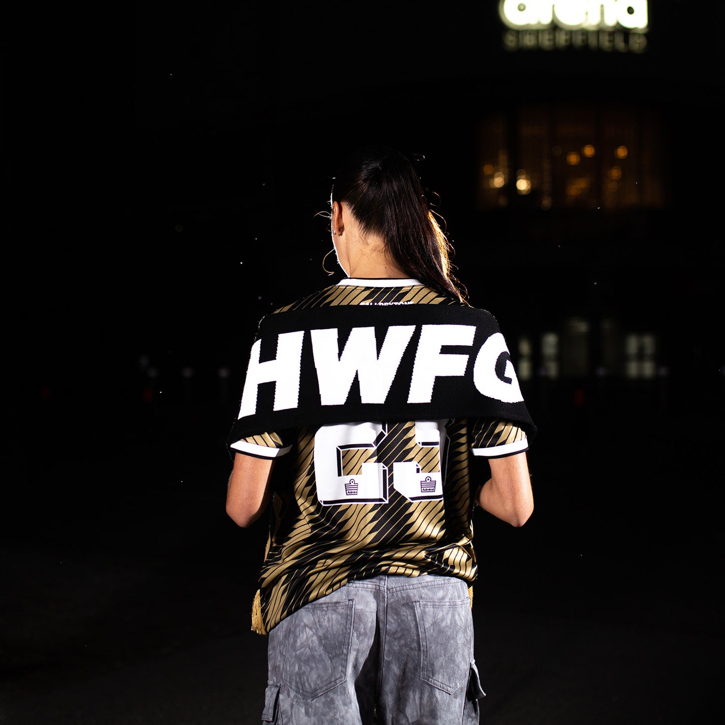 Gold HWFG Football Scarf
